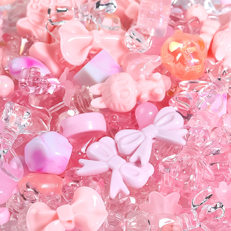 Cuentas acrílicas de corazón de 500 g/paquete al por mayor